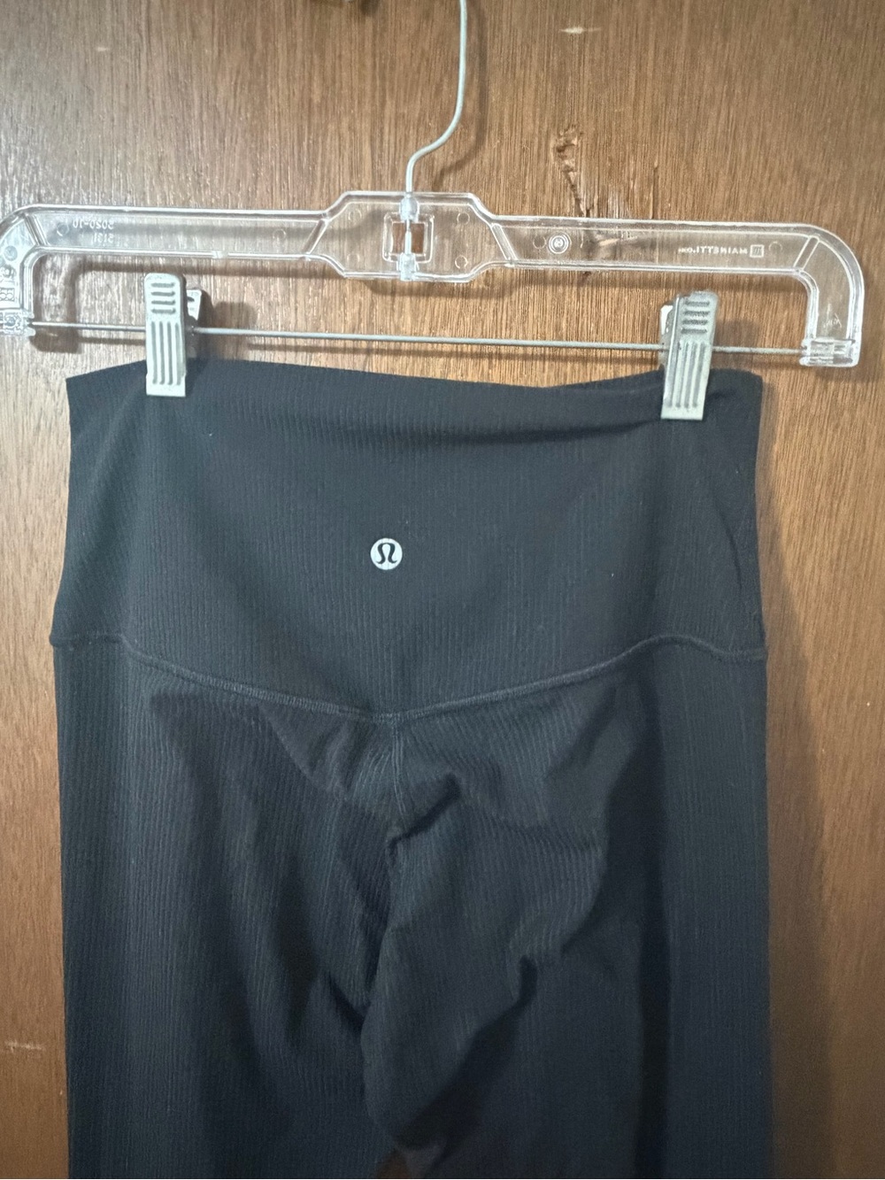 lululemon athletica Black Ribbed High-Rise Leggings